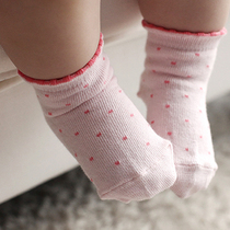 South Korea imported baby socks cotton spring and autumn baby socks newborn children floor socks cute little Joker socks