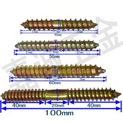 Vít hai đầu M4 m6 m8 Thanh hai đầu Đồ nội thất lắp ráp phần cứng buộc chặt răng đầy đủ hình lục giác khuyến mãi - Chốt