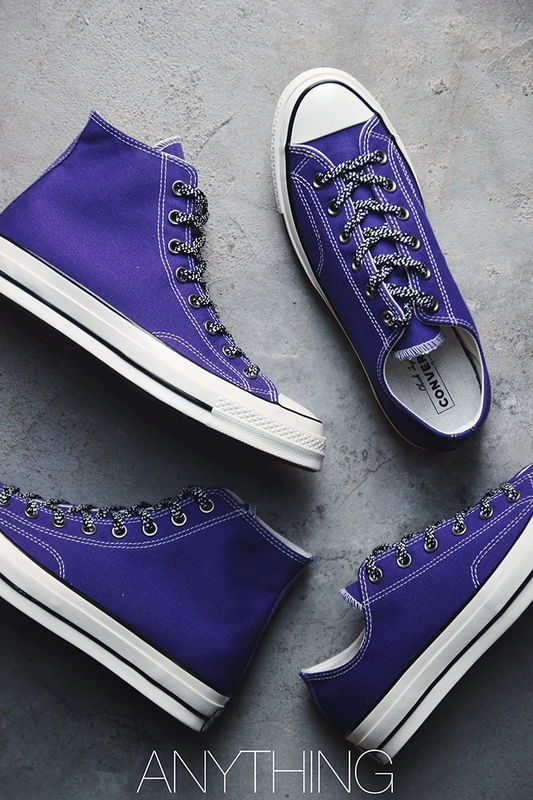 Converse Converse 1970s Emperor Purple low help Giày đế thấp màu tím Samsung tiêu chuẩn 162368C - Plimsolls giày sục thể thao