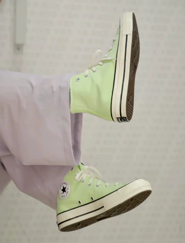 Converse 2024 Новый 1970 -х годов Apple Green Ti Green High и Low Canvas обувь A07428C A07431C