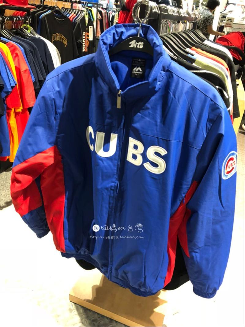 Đài Loan SF vận chuyển mua MLB Cubs Áo khoác bóng chày nam mới - Thể thao sau bộ quần áo the thao nam adidas