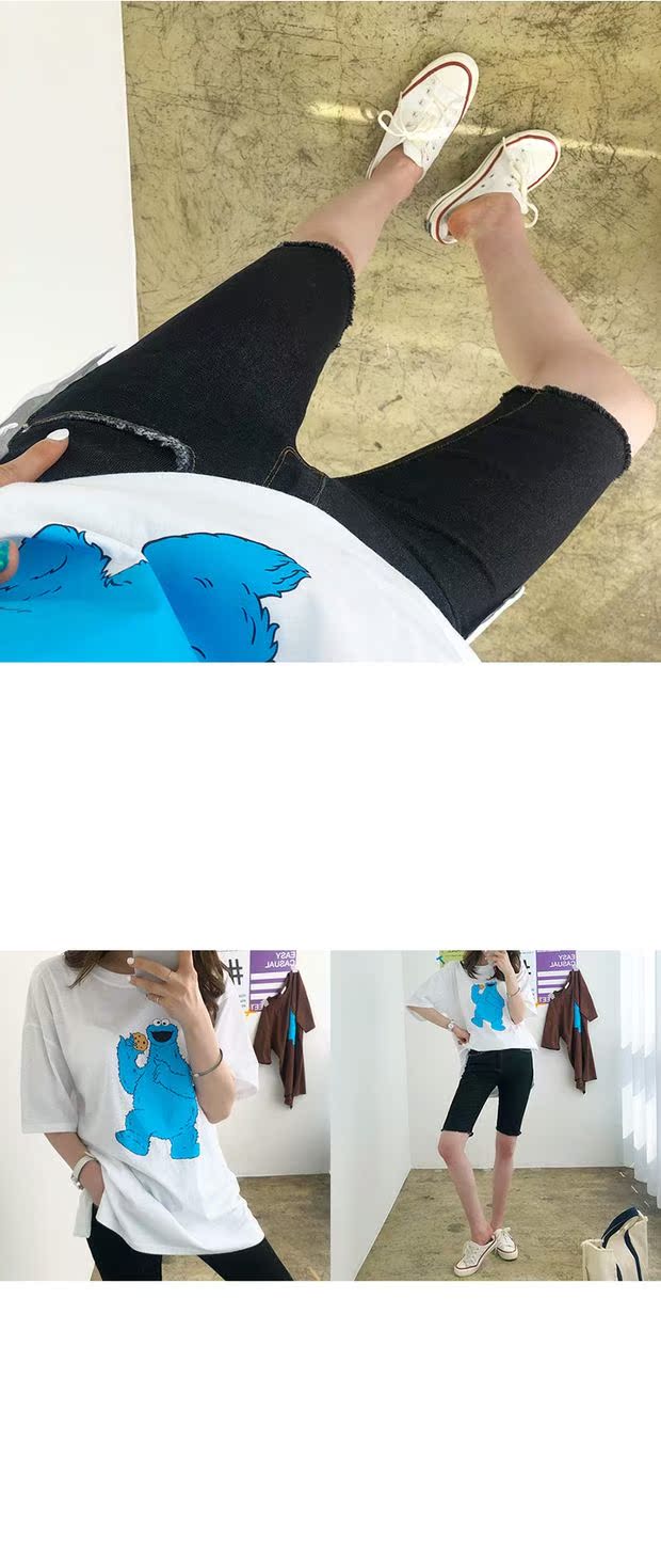 2019 giảm béo trắng Hàn Quốc mua quần jean nữ thoải mái thoải mái cho mùa hè mới - Quần jean quần giả váy