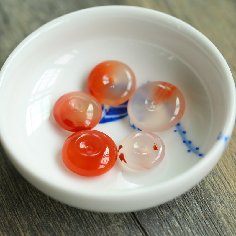 Natural boutique ice floating safe button pendant original mine primary color selected mix with pendant male and female with high ice jade quality gift