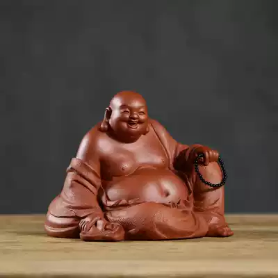 Yixing famous boutique Guo Dong can raise Maitreya Buddha's cloth bag Buddha Zhaocai Town House Evil Tea Pet Armors