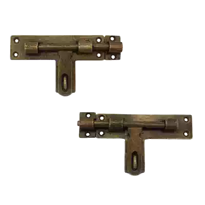 Yuanru copper sculpture Chinese antique brass latch doors and windows Classical copper live YRJ2090 brass door bolt Retro door latch