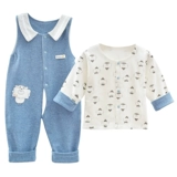 Детский осенний весенний комплект для раннего возраста, хлопковый комбинезон, бандаж пупочный, штаны