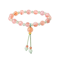 Агатовые бусы, браслет