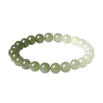 Zhou Taisheng Hetian Jade Bracelet Couple Style Jade Breeze Xu Lai Gradient Bracelet as a Valentines Day Gift for Girlfriend and Boyfriend