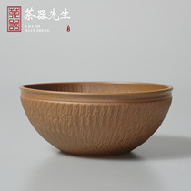 Longquan celadon Hua Lingxiao pure handmade jumping knife Cup kung fu tea set ceramic master Cup Tea Bowl single Cup