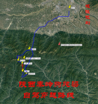 Shaanxi Qinling Dog Climbing Beam Self Driving Through Route Travel Tour Navigation Map Obi Trails