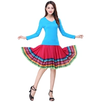 Чистый синий маленький v -neck+розовая красная полоса