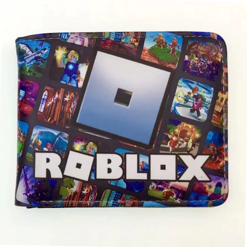 Игровой периферий ROBLOX короткая зажимная клипса, Cartoon виртуальный мир, учащийся мальчик и девочка, PU-кошелёк для монет