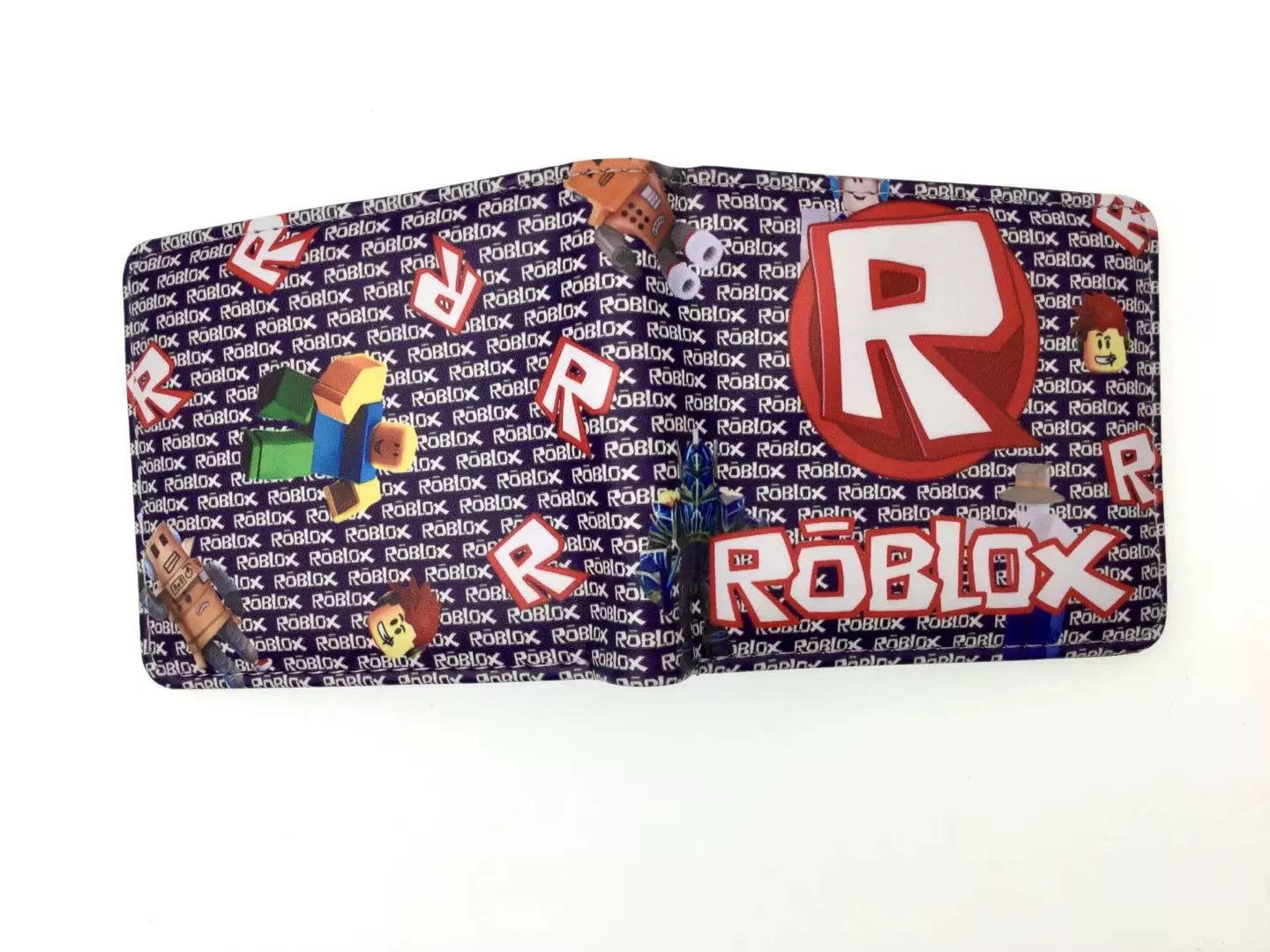 Игровой периферий ROBLOX короткая зажимная клипса, Cartoon виртуальный мир, учащийся мальчик и девочка, PU-кошелёк для монет