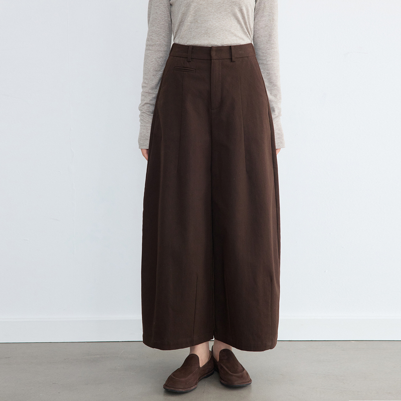 Ystorigin New Autumn High-Waisted Cropped Wide-Leg Pants for Women, Loose and Versatile, Casual, Suitable for Petite Figures, Commuting Wear