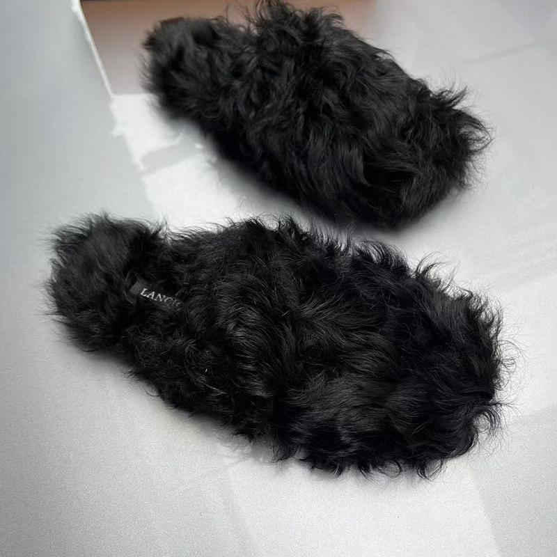 2026 Autumn and Winter Warm Tigrado Sheep Curly Wool Closed-Toe Slippers Teddy Brown Wool Slippers Flat Mules 2026 Autumn and Winter Warm Tigrado Sheep Curly Wool Closed-Toe Slippers Teddy Brown Wool Slippers Flat Mules
