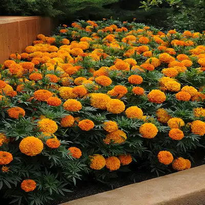 Marigold seed hardy grass flower marigold flower seed four seasons sown Gardening Landscape Engineering Greening