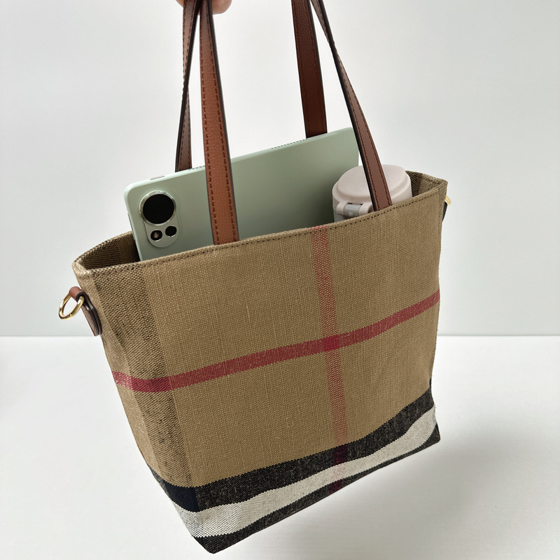 Youjia/Exquisite and Simple Jute Small Checkered Color-Blocked Handbag, Classic Vertical Style, Can Be Worn Cross-Body, Women's Bag