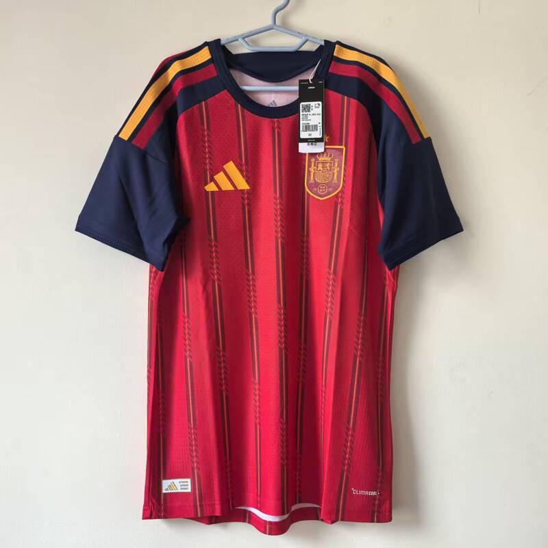 Spain 2026 World Cup Home Player Version Jersey, with Number 19 Yarmolinsky and Other Names Printed, Jn4366