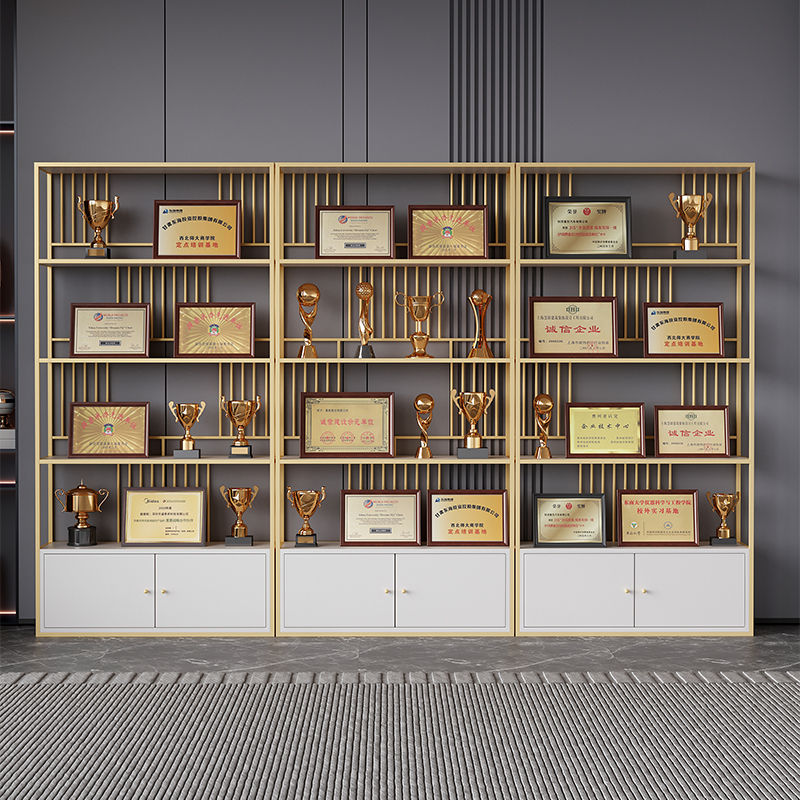 Honor Wall Display Rack, Medal Trophy Certificate Display Rack, Office Product Display Cabinet, Partition Storage Rack, Bookshelf