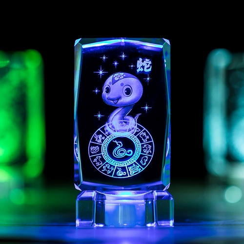 Хрустальный зодиак подарочный подарочная крыса, тигровая кроличья змея, обезьяна, куриная свинья обезьяна