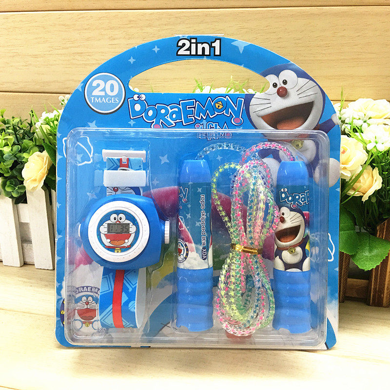 Children's creative projection watch skipping rope set Primary school gift festival activity supplies Birthday gift wholesale
