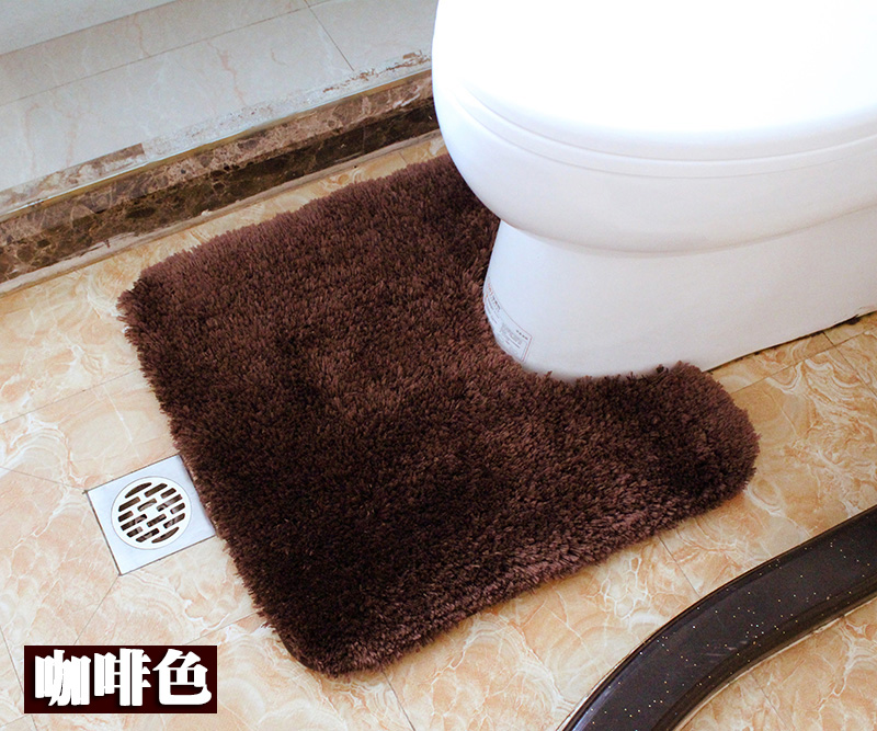Máy giặt Nhà vệ sinh hình chữ U chân nhà vệ sinh sàn nhà vệ sinh thảm nhà vệ sinh cửa nhà vệ sinh mat không thấm nước cửa trượt thảm xốp