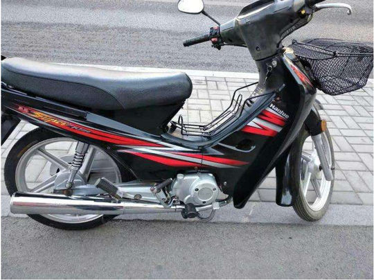 Adecuado para tubo de escape de motocicleta de haz curvo Haojue, tubo de escape HJ110, silenciador de HJ110-A, chimenea