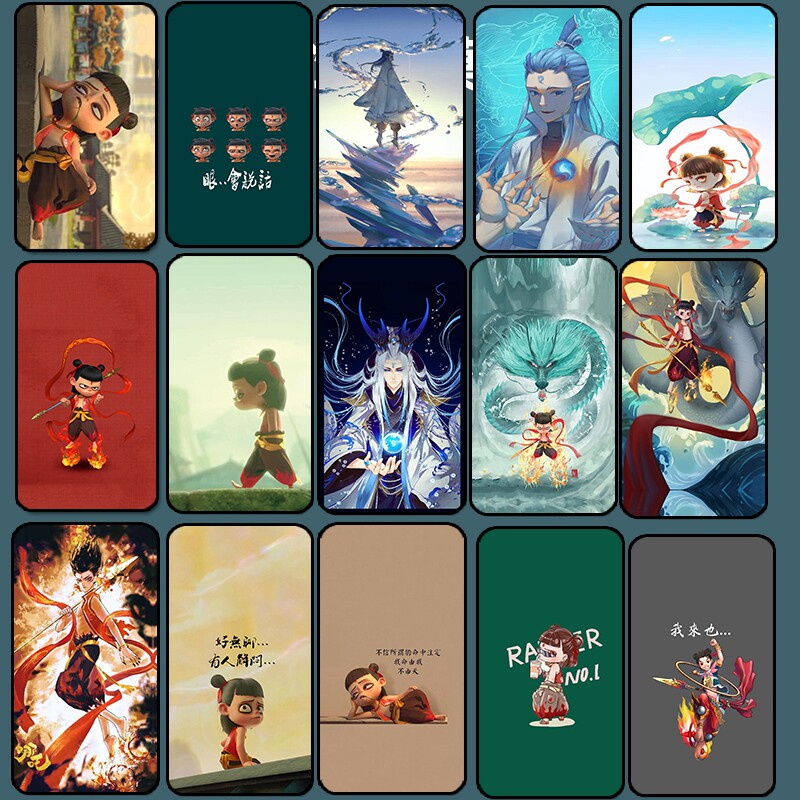 Huawei mate30Pro 20x mobile phone protective film Which Nacha Katong people color film laser cut general body stickers