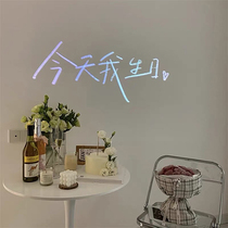 ins projector today my birthday projection lamp report white photo little red book co-partying with decorative props