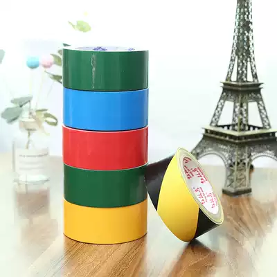 Warning tape PVC black Yellow Zebra thread pasted floor cloth base tape color marking floor tape