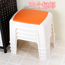 Special price colorful children small stool plastic changing shoes stool bathroom non-slip washing feet small and small size thickened