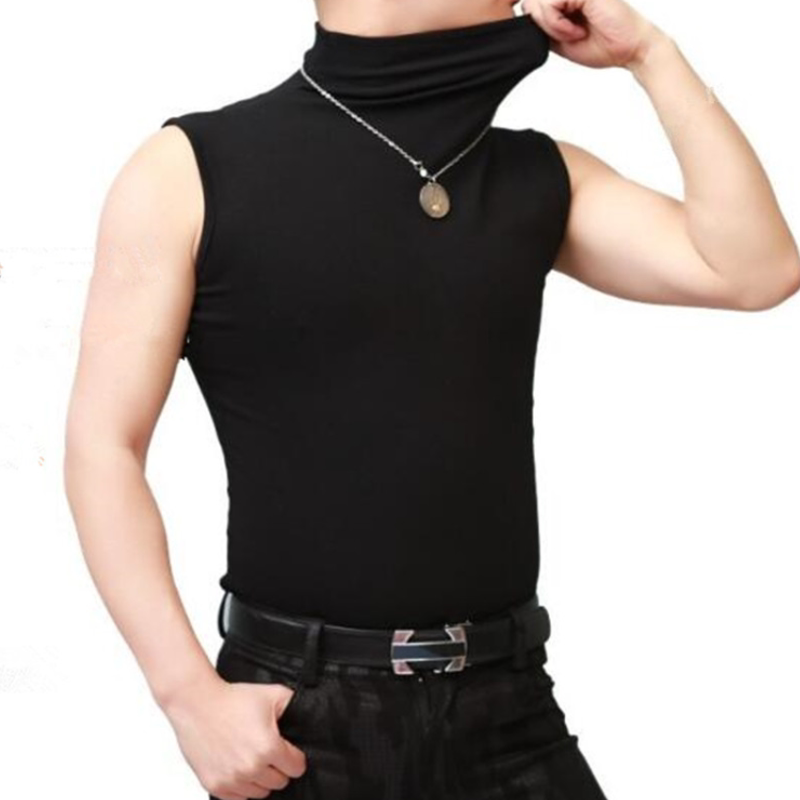 26-Year-Old T-Shirt Spring/Summer Korean Style Dark Gray Trendy Men's Sleeveless T-Shirt Fitness Mock Neck Casual Base Shirt Modal Vest 26-Year-Old T-Shirt Spring/Summer Korean Style Dark Gray Trendy Men's Sleeveless T-Shirt Fitness Mock Neck Casual Base Shirt Modal Vest