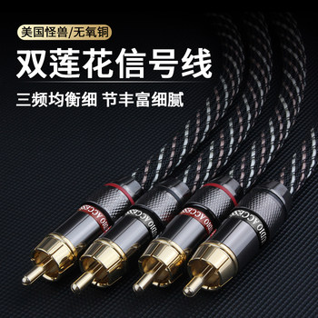 Taiwan Yangyang Audiophile-Grade High-Purity Copper Dual Rca Signal Audio Cable Red and White Amplifier Audio Cable