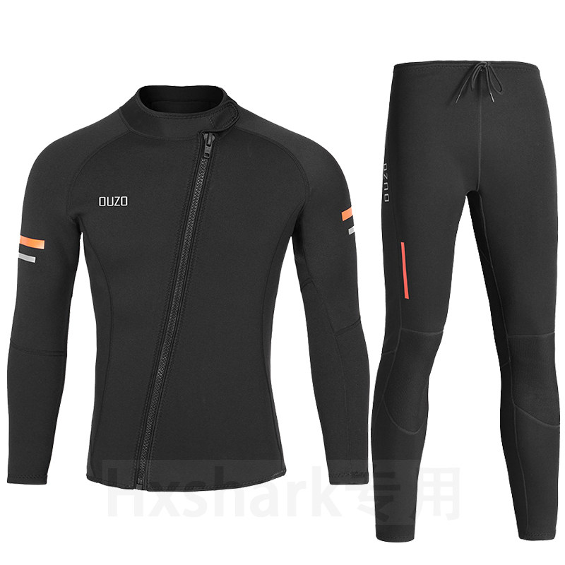 1 5mm diving suit men's long-sleeved warm split suit sunscreen surfing suit motorboat jellyfish suit swimsuit pants