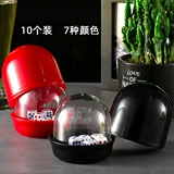 Анти -экологически чистый цвет костей, содержащий прозрачный капюшон с пластиковой цветовой чашкой для кубика чашки чашки Shake Cup Cup Cup Cup Cup