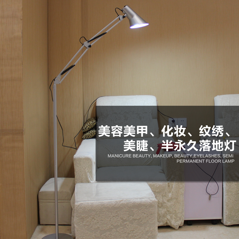 Grafting eyelash special lamp beauty nail tattoo floor lamp cold light shadowless eye protection eyelash tattoo vertical desk lamp