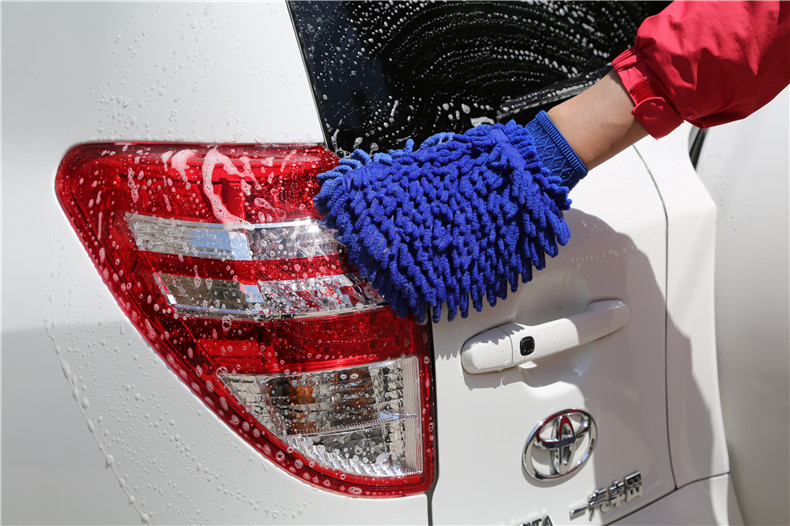 Găng tay rửa xe, găng tay làm sạch, đôi chenille, san hô, găng tay sang trọng, dụng cụ rửa xe, dụng cụ vệ sinh xe - Sản phẩm làm sạch xe cây lau rửa xe ô tô