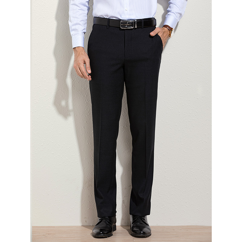 Langden Tây quần nam mặc đẹp quần đen Suit Business Casual Suit quần dài quần Straight nam Thu / Đông.