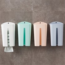 Kitchen garbage bag storage box paste wall hanging convenience bag shopping bag fresh bag plastic bag extraction finishing box