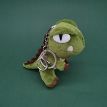 Motorcycle pendant decoration doll car key hanging decoration fierce little dinosaur schoolbag bag bag plush doll hanging bag Tide Super