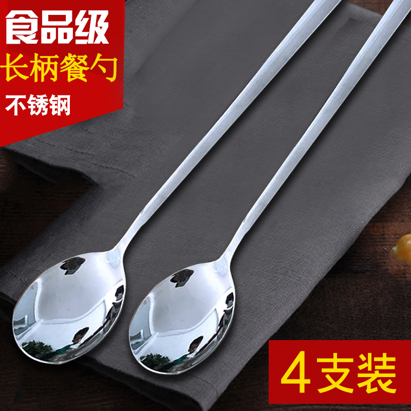 Western tableware stainless steel spoon Korean stainless steel eats spoon soup soup more round spoon of creative Western food spoon