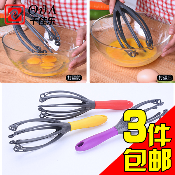 Kitchen Tools Manufacturer Supply Baking Tools Creative Eggbeater Unique Styling Colored Handle Stirrers