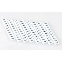 Digital Marking Strip ZB6 UK2 5 Number Label Identification Strip Terminal Tag Plate Quick Marking Plate