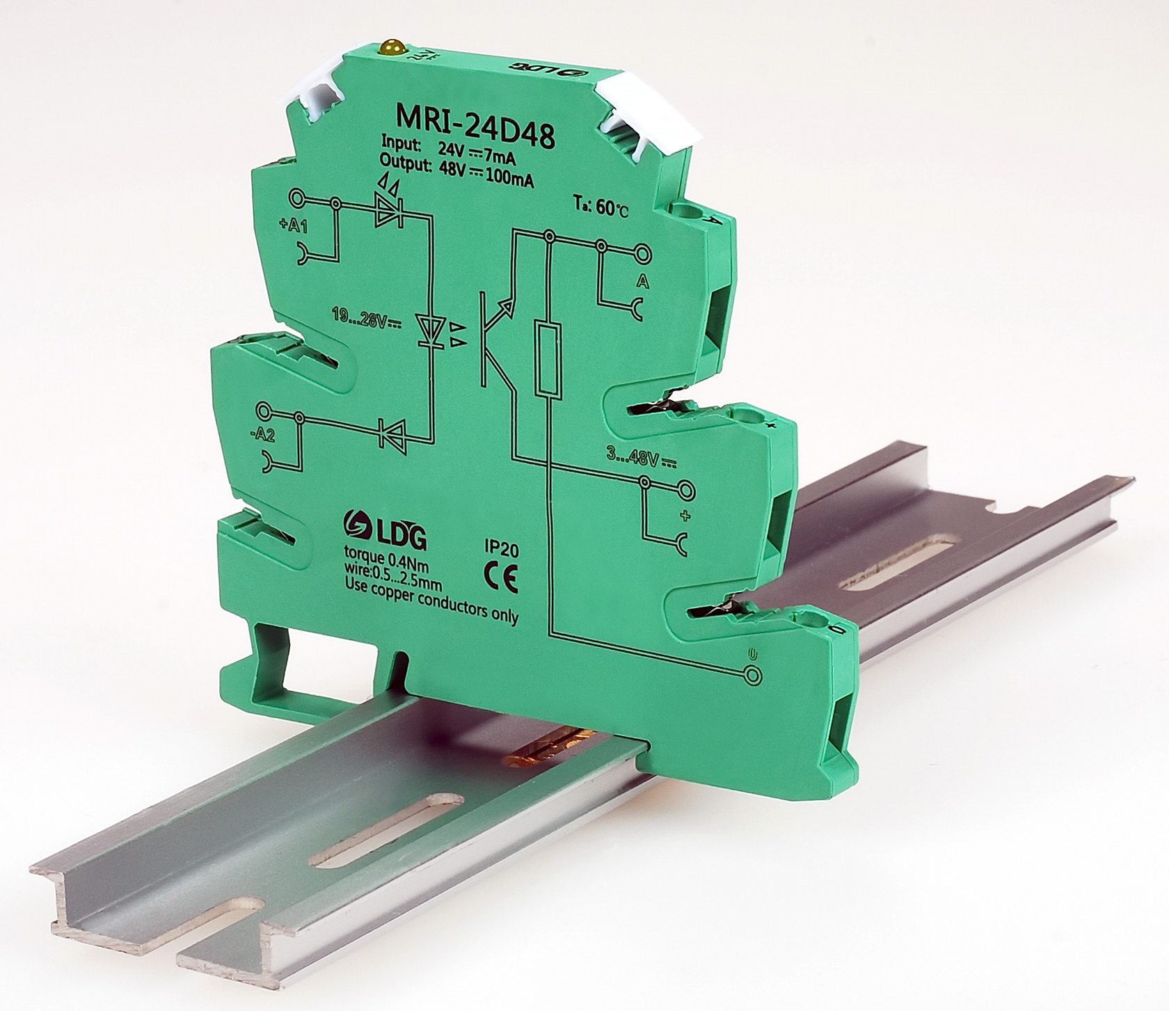 [USD 15.71] MRI-24D48 ultra-thin-coupled isolation relay 24VDC photo ...