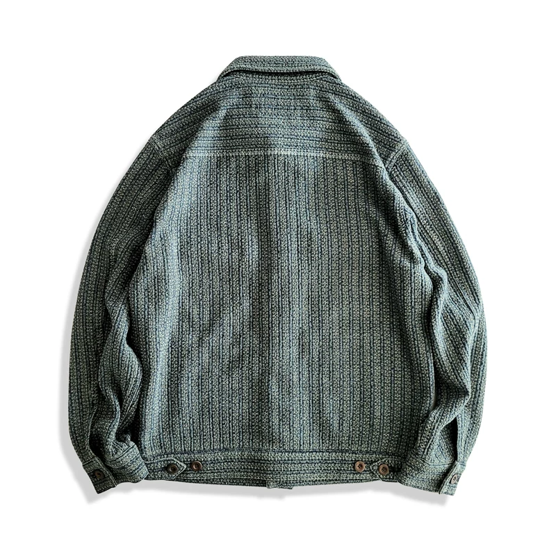 西里布 Denim Japanese retro jacket, oversize