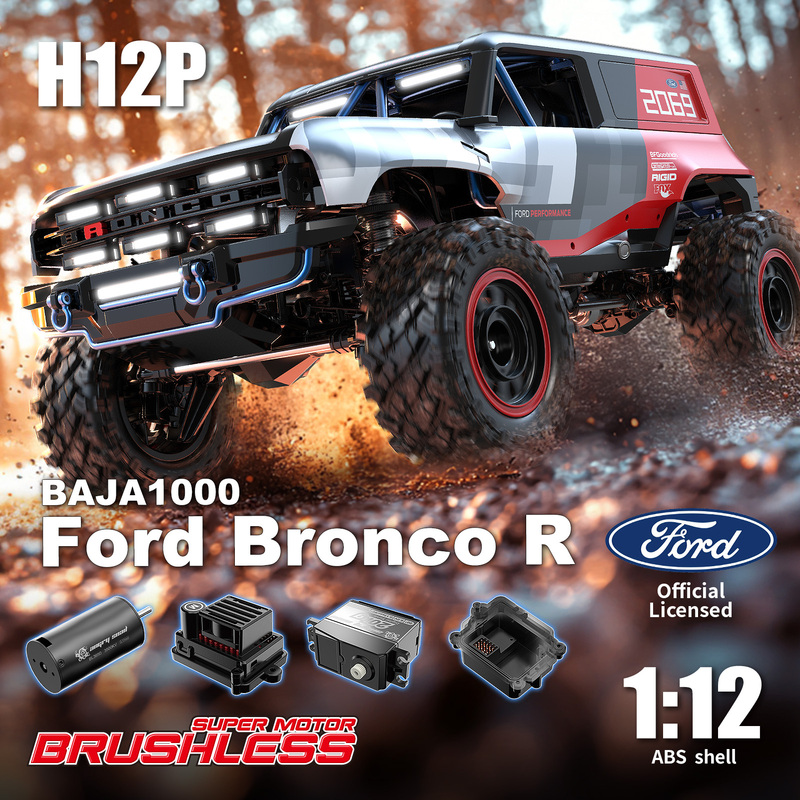 Meijiaxin H12P Ford Liema 1/12 Climbing Car Rc Remote Control Model Car Simulation Off-Road Vehicle Bronco R