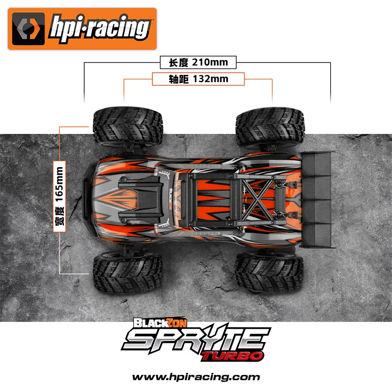 HPI 1/20 Spryte Turbo высокопроизводительная радиоуправляемая моделная машина на 4х колесах, RTR