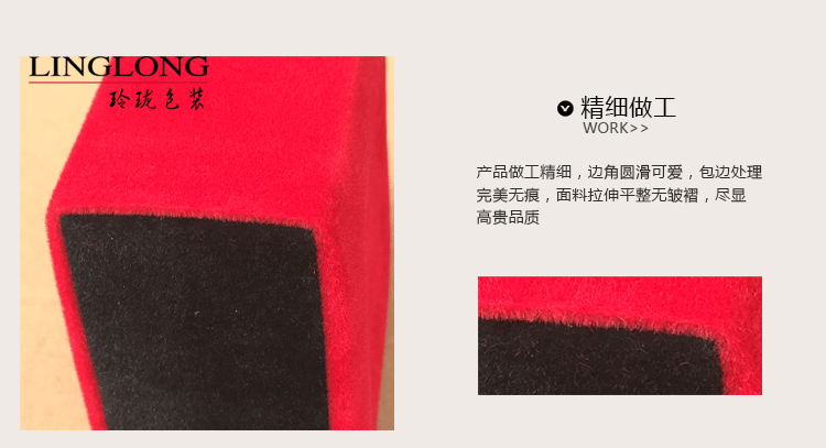 Lucky Ruyi Red Velvet Hộp quà tặng Vòng tay hạt Vòng đeo tay Mặt dây chuyền Mặt dây chuyền Vòng cổ Vòng thổ cẩm - Vòng đeo tay Cuff vòng tay vàng 18k