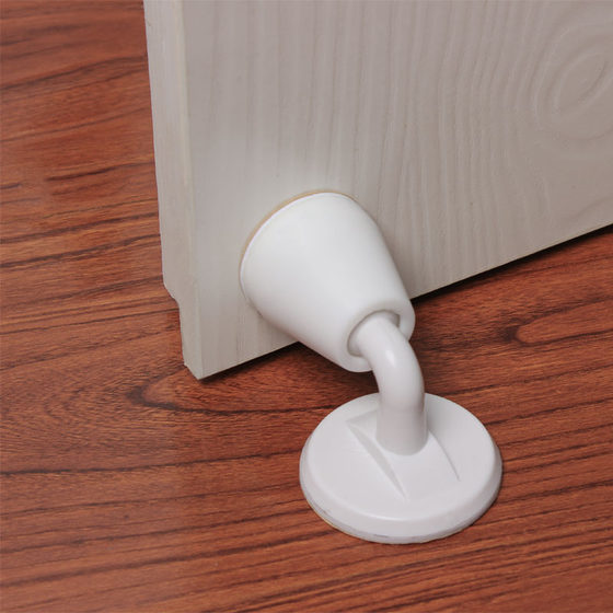 Household silent door suction anti-collision silicone punch-free wall suction bathroom door bumper door stopper top suction floor suction