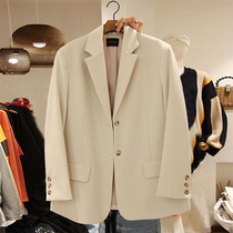 Advanced Sensation Fried Street Suit Jacket Female Tide Korean Version Loose 2021 Chunqiu New temperament Thin Casual Little West Suit